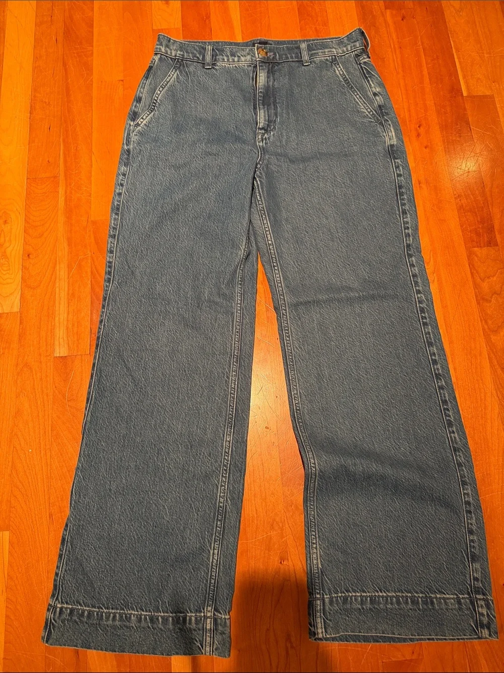 NWT J.Crew Factory High Rise Wide-Leg Jeans in All Day Stretch - Size 28